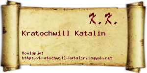 Kratochwill Katalin névjegykártya